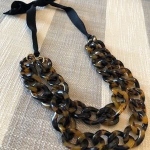 J Crew Tortoise Statement Necklace